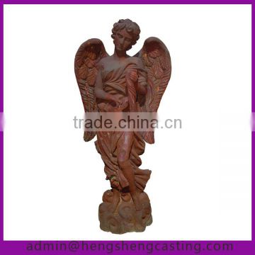 antique garden cast iron statue angel woman