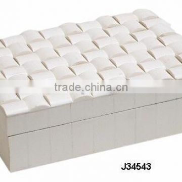 Half round white pattern Bone Mosaic Wooden box available in all sizes and colours