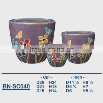 Vietnamese Ceramic Indoor Pot/ Indoor Planter BN-SC040