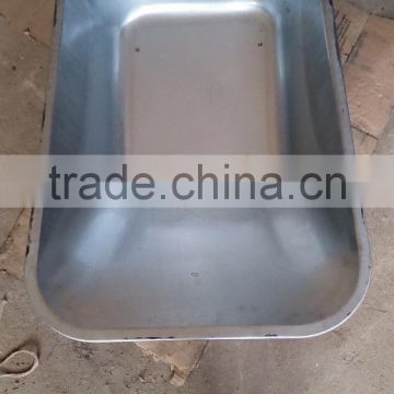 90l capcity steel bucket for wheelbarrow metal tray