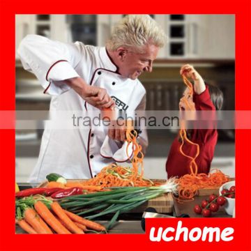 UCHOME Spiral Vegetable Slicer/Spiral Cutter/Easy Operation Stainless Steel Vegetable Slicer