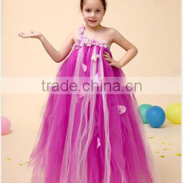 2016 Wholesale baby girl party dress children summer frocks flower dresses
