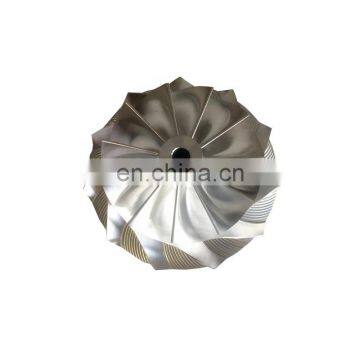 GT3037 452708-0001 11+0 blades 57.04/76.13mm bore:6.00mm turbo milling/aluminum 2618/billet compressor wheel