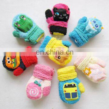 Winter Warm colorful cute baby warm gloves Children Girls Boys Winter Cartoon Animal Patchwork Keep Warm Mittens Gloves