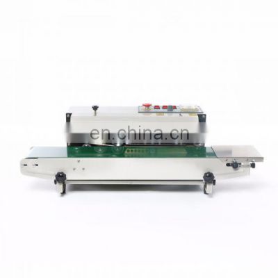Continuous Plastic Film Bag Sealing Machine FR-770,steel wheel printing code date ,bath number printed
