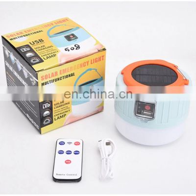 multifunctional outdoor waterproof camping solar lamps USB Charge Portable solar Camping Lantern