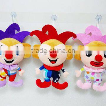 custom made clown plush stuffed toy