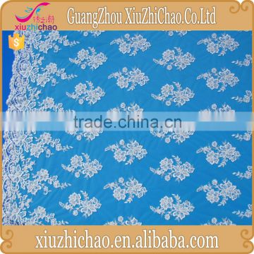 JX054 wedding dress handmade beading rayon lace fabric good quality