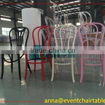 White PP Plastic Dinning Thonet Chair