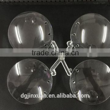 Custom high Clear acrylic magnifying glass convex lens for measurement instrument