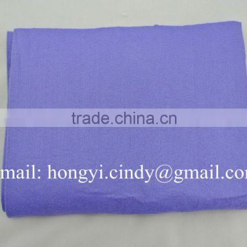 Purple color needle punched nonwoven car wash cloth (80%viscose, 20%polyester)