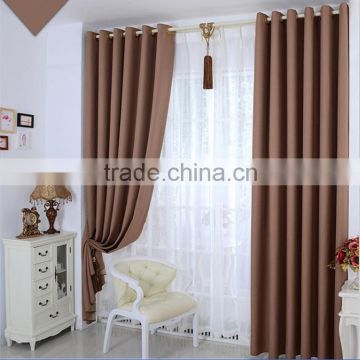 Modern elegant blackout linen curtain fabric hotel window cutain