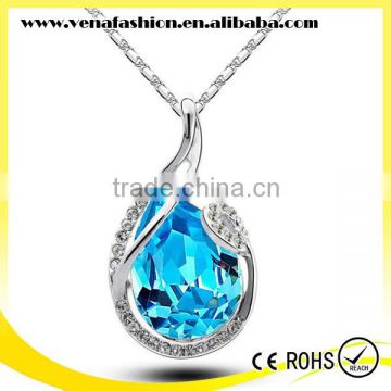 cheapest women glass crystal necklace jewelry