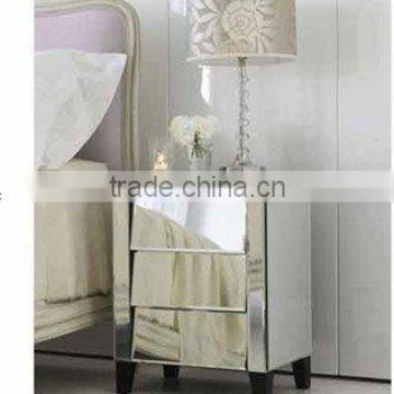 antique glass angled mirrored furniture,nightstand and bedside table