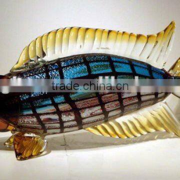 lucky fish art glass table decoration xo-2010003A and art glass home decoration