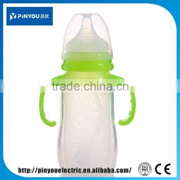 cheap 280ml baby milk bottle food grade silicone milk bottle Anti flatulence Baby Bottle