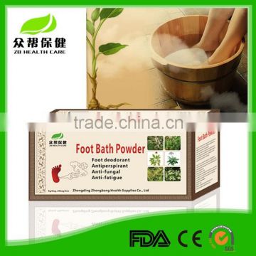Adopt troditional home-made herbs formula foot bath powder specialized for diabetes