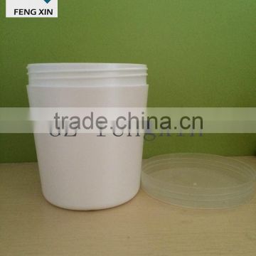 professional manufacture big size 1000ml white plastic jar for cream