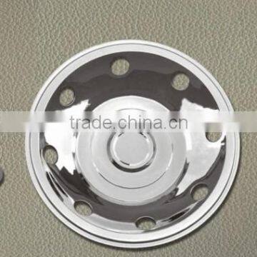 16' UNIVERSAL STAINLESS STEEL WHEEL COVER WHEEL SIMULATOR, CLIP-ON STYLE