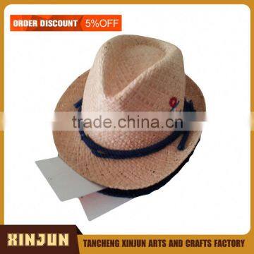 CHEAP ATTRACTIVE FEDORA RAFFIA PANAMA MEN STRAW HAT