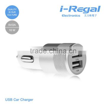 2015 new dual car usb charger with 2 usb port