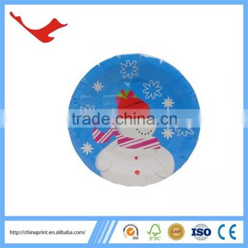 005 decorative Christmas make disposable paper plate cheap