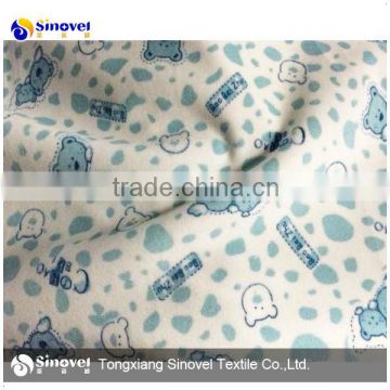 0.5 mm Printed velboa Printed fabric for baby products