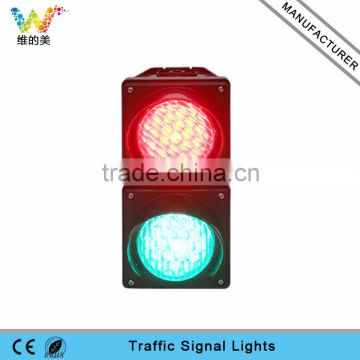Customized mini 100mm PC cobwebby led signal traffic light for school teaching