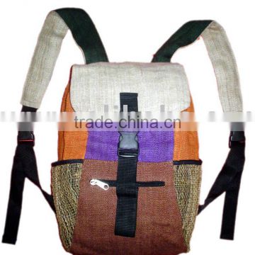 Hemp backpack bags/new design backpack bags/fashionable hemp bags