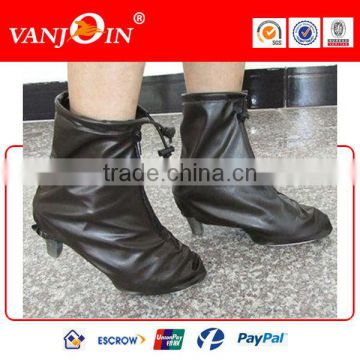 Black Galoshes Rain Boots