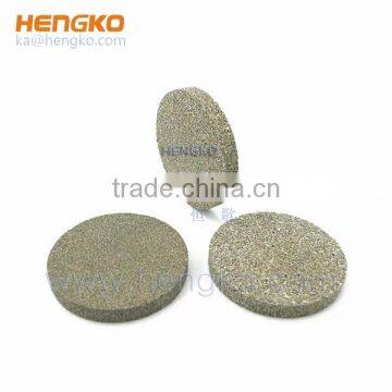 Sintered porous metal filter disc 5 micron