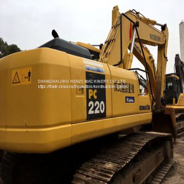 Komatsu pc220-7 excavator for used road machinery