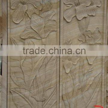 Modern flower relief wall sculpture