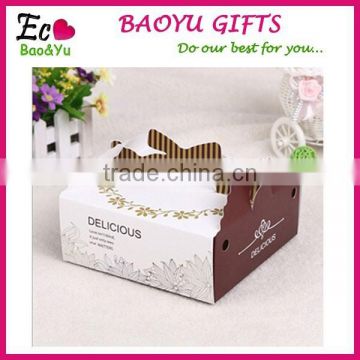 Portable bow 6 inch small folding gift box
