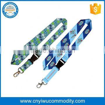 fashion custom design funny polyester lanyards paw print