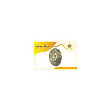 2D Bronze / Copper / Zinc Alloy Military Police Metal Badge / Security Metal Badges
