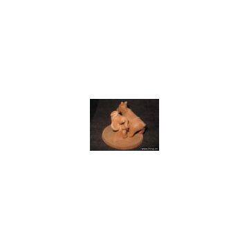MODEL # KKG 024 GOPALA GANESHA HANDMADE Clay Figurine
