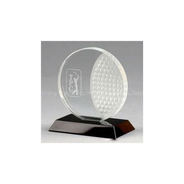 Success Crystal Golf Trophy