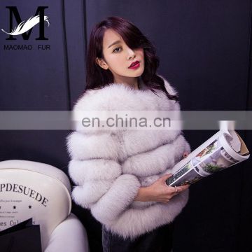 New Fashion Suitable Genuine Real Fox Fur Short Jacket / Beautiful Winter Jacket Women