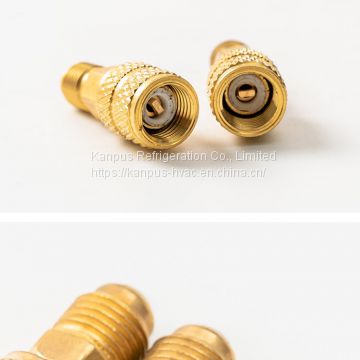 R410 refrigerant brass switch connector with brass cap (brass fitting)