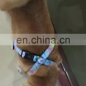 Laser transfer  printing dog harness adjustable pet harness new fashion