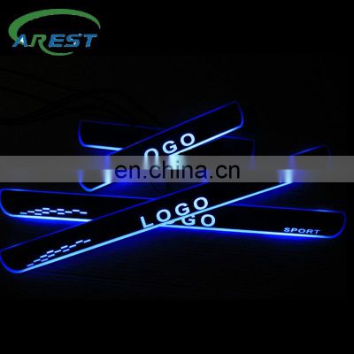 Customize Moving/Static Light LED Door Sill Scuff-plate for LINCOLN CONTINENTAL 2016- illuminated Car Welcome Pedal Accessory