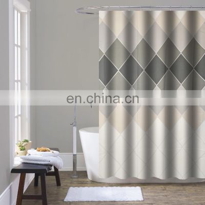 Wholesale Polyester Shower Curtains Bathroom Water Proof European Print Curtains