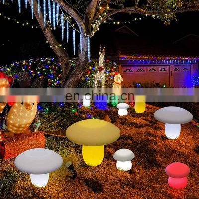 Decorative solar led mushroom light waterproof led floating pool solar outdoor garden led ball sphere light lamp
