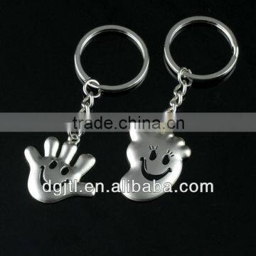 Fashion metal cute foot and hand keychain