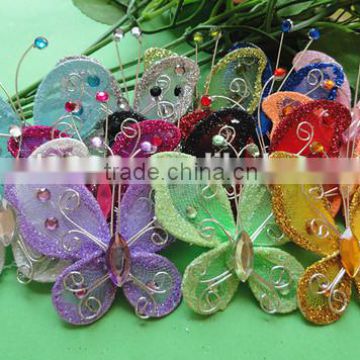 Organza of wire butterfly wedding decorations