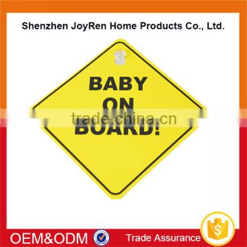 New Car Window Sticker baby on board Warning Sign