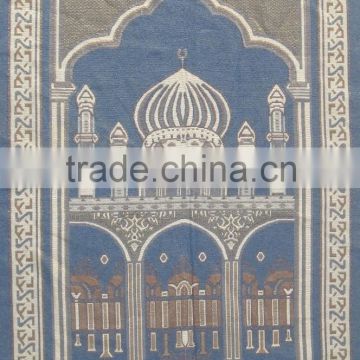 Jacquard polyester&cotton woven carnal prayer carpet