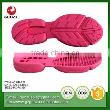 comfortable colorful young lady sports rubber sole