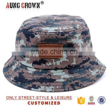 OEM Wholesale Custom Camo Bucket Cap/Hat